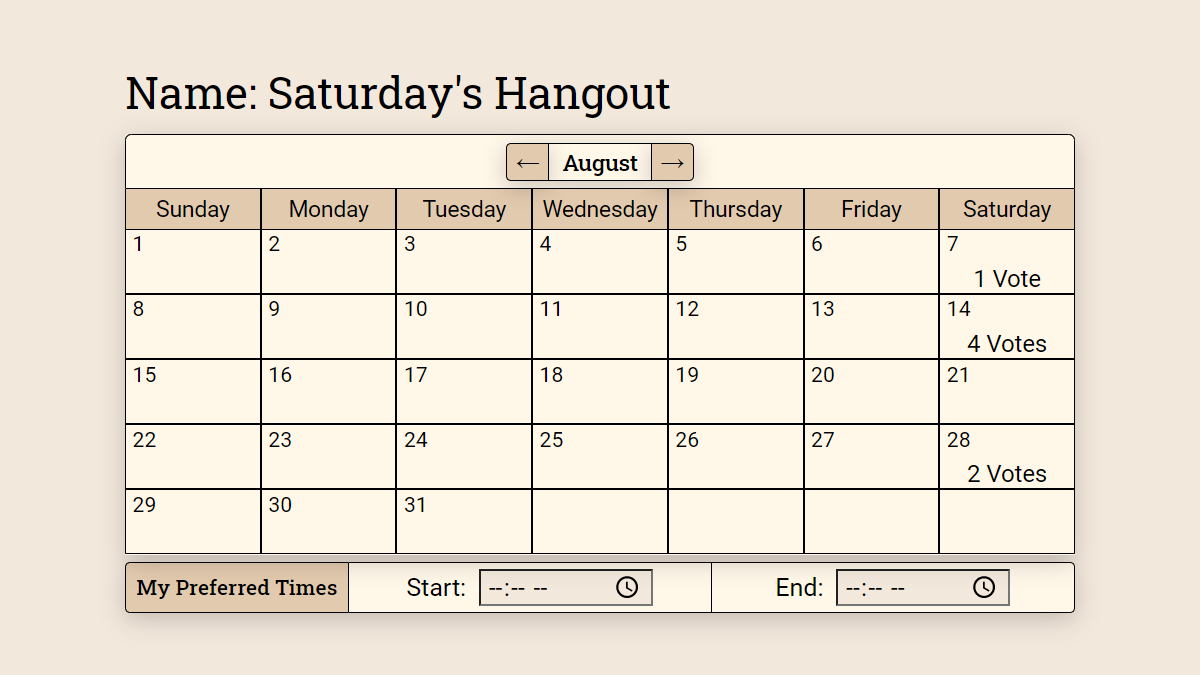 UI for adding a new option